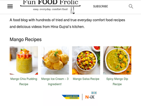 'funfoodfrolic.com' screenshot
