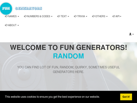 'fungenerators.com' screenshot