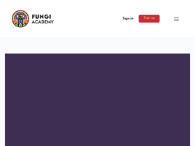 'fungiacademy.com' screenshot