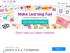 'funlearningforkids.com' screenshot