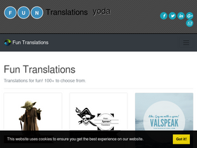 'funtranslations.com' screenshot