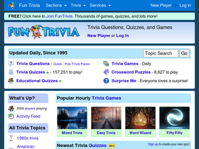 'funtrivia.com' screenshot