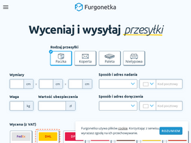 'furgonetka.pl' screenshot