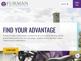 'furman.edu' screenshot
