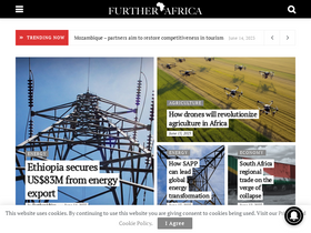 'furtherafrica.com' screenshot