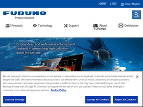 'furuno.com' screenshot