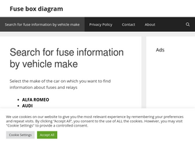 'fusesdiagram.com' screenshot