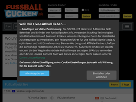 'fussballgucken.info' screenshot