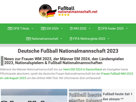 'fussballnationalmannschaft.net' screenshot