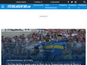 'futbolargentino.com' screenshot