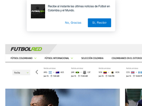 'futbolred.com' screenshot
