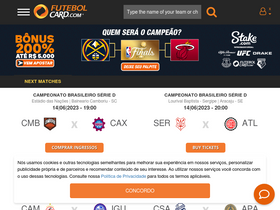 'futebolcard.com' screenshot