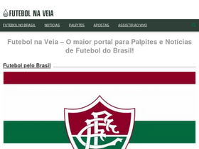 'futebolnaveia.com.br' screenshot