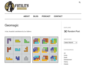 'futilitycloset.com' screenshot