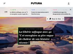 'futura-sciences.com' screenshot