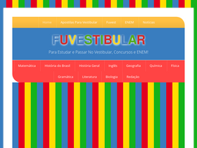 'fuvestibular.com.br' screenshot