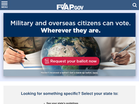 'fvap.gov' screenshot