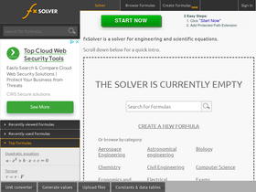 'fxsolver.com' screenshot