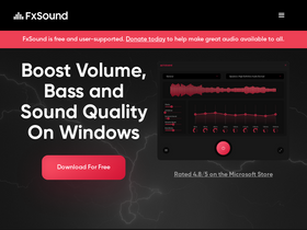 'fxsound.com' screenshot