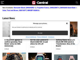 'g-central.com' screenshot