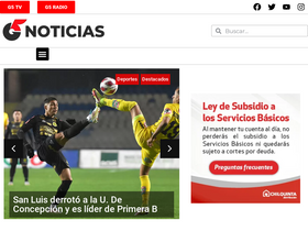 'g5noticias.cl' screenshot