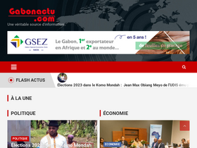 'gabonactu.com' screenshot