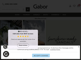 'gaborshoes.co.uk' screenshot
