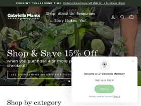 'gabriellaplants.com' screenshot