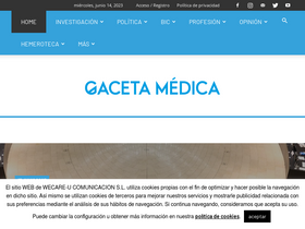 'gacetamedica.com' screenshot
