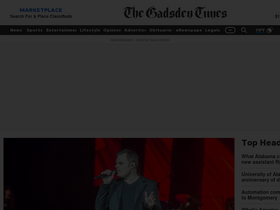 'gadsdentimes.com' screenshot