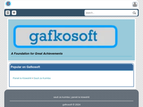 'gafkosoft.com' screenshot