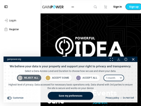'gainpower.org' screenshot