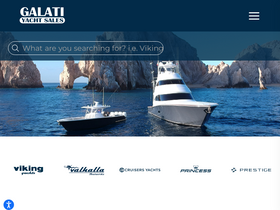 'galatiyachts.com' screenshot