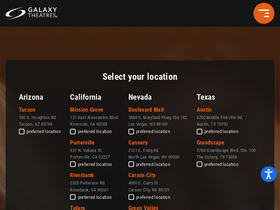 'galaxytheatres.com' screenshot