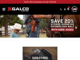 'galcogunleather.com' screenshot