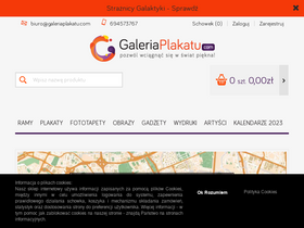 'galeriaplakatu.com' screenshot
