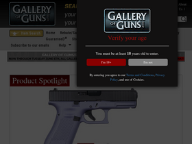 'galleryofguns.com' screenshot