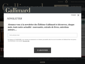 'gallimard.fr' screenshot