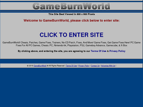 'gameburnworld.com' screenshot
