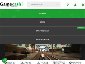 'gamecash.fr' screenshot