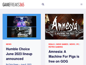 'gamefreaks365.com' screenshot