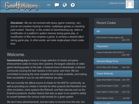 'gamehacking.org' screenshot