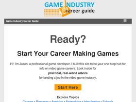 'gameindustrycareerguide.com' screenshot