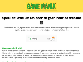 'gamemania.be' screenshot