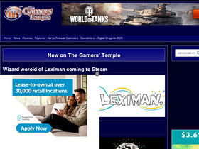 'gamerstemple.com' screenshot