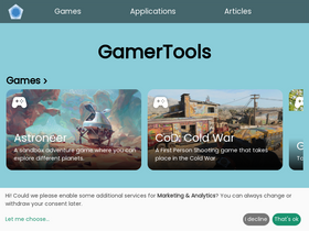 'gamertools.net' screenshot