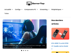 'gamertop.fr' screenshot