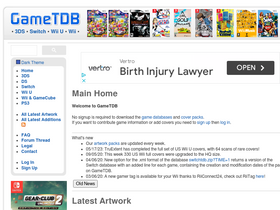 'gametdb.com' screenshot
