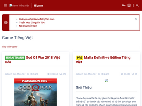 'gametiengviet.com' screenshot