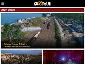 'gamewatcher.com' screenshot